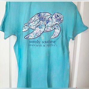 Simply Southern Aqua Sea Turtle Tee